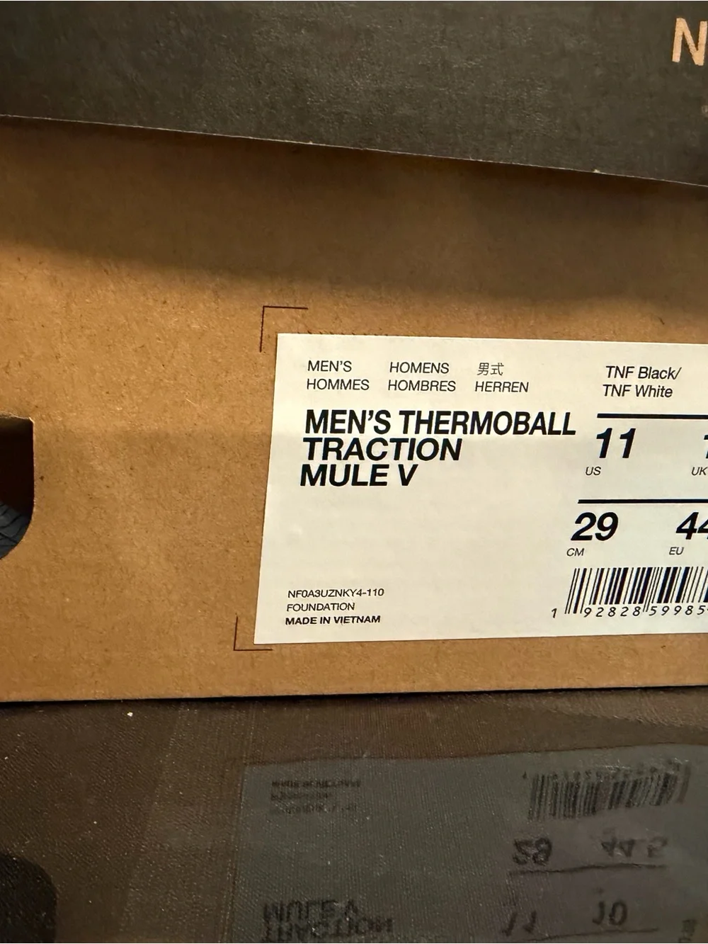 The North Face Black Insulated Quilted Slip-On Mules